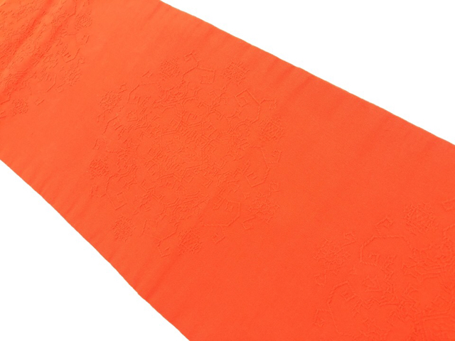 リサイクル　幾何学模様織出し名古屋帯